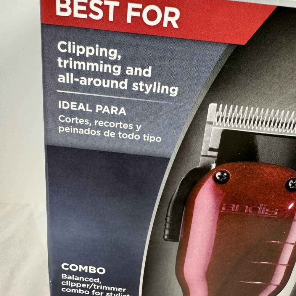 Andis Envy Combo Clipper Set - Red and Black - Picture 5 of 7